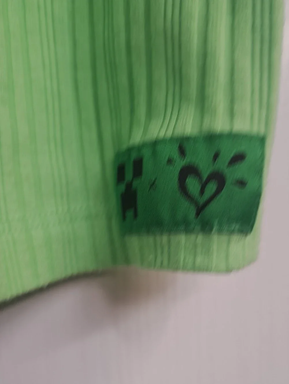 Minecraft Racerback Tank Top Green Ribbed JUSTICE